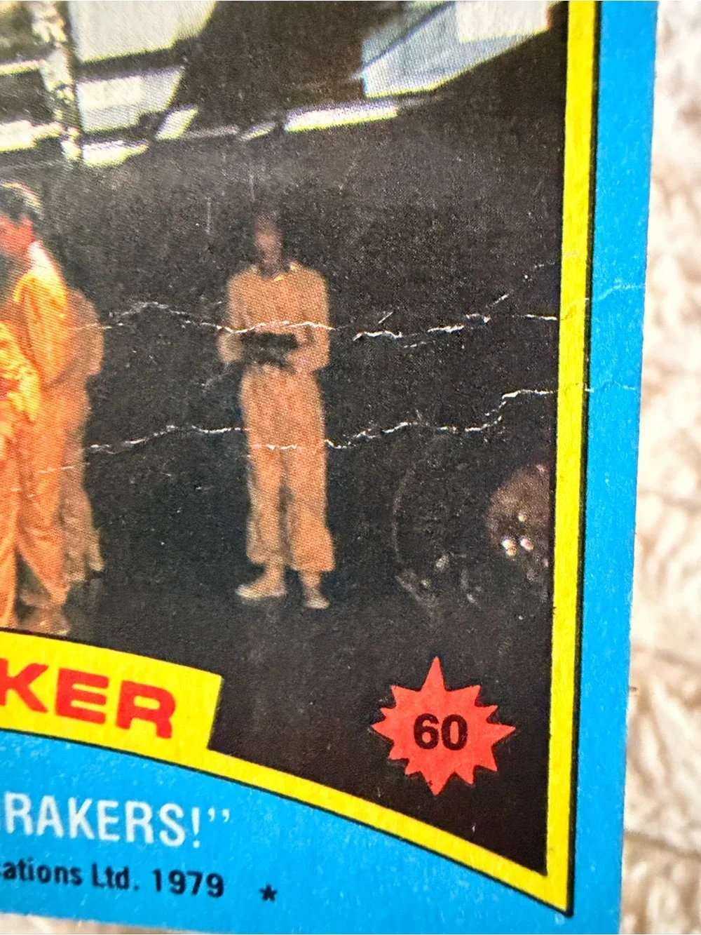 Moonraker Vintage Trading Card — Blue & Yellow